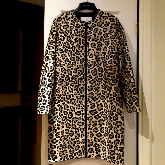 Banana Republic Jackets & Blazers - Banana Republic Heritage Leather Haircalf Coat-XS